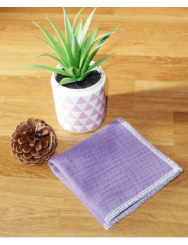 Washable and reusable double-ply cotton handkerchief