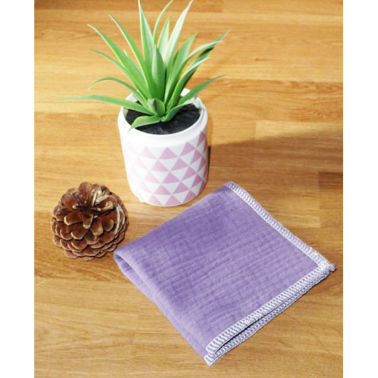 Washable and reusable double-ply cotton handkerchief