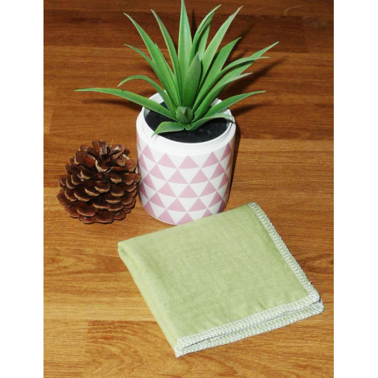 Washable and reusable double-ply cotton handkerchief