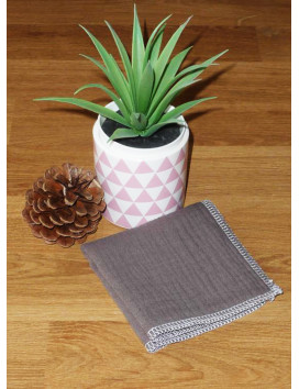 Washable and reusable double-ply cotton handkerchief