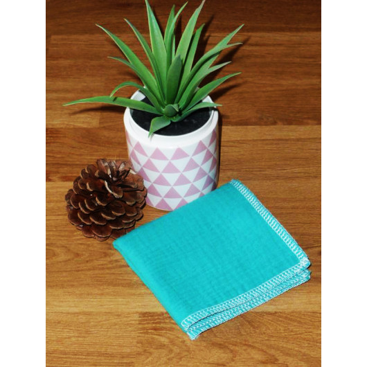 Washable and reusable double-ply cotton handkerchief