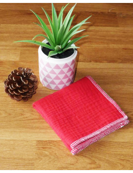 Washable and reusable double-ply cotton handkerchief