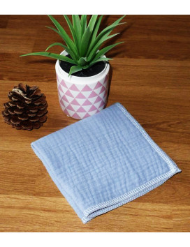 Washable and reusable double-ply cotton handkerchief