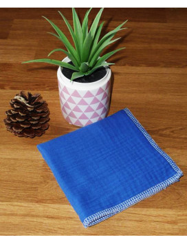 Washable and reusable double-ply cotton handkerchief