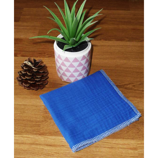 Washable and reusable double-ply cotton handkerchief