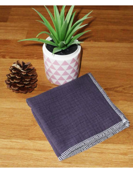 Washable and reusable double-ply cotton handkerchief