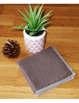 Washable and reusable double-ply cotton handkerchief