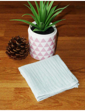 Washable and reusable double-ply cotton handkerchief