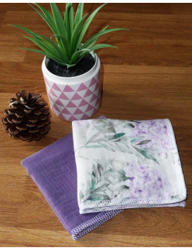 Organic washable and reusable double-thick cotton handkerchiefs