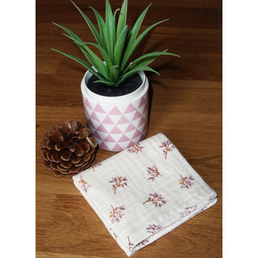 Washable and reusable double-ply cotton handkerchief