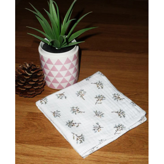 Washable and reusable double-ply cotton handkerchief