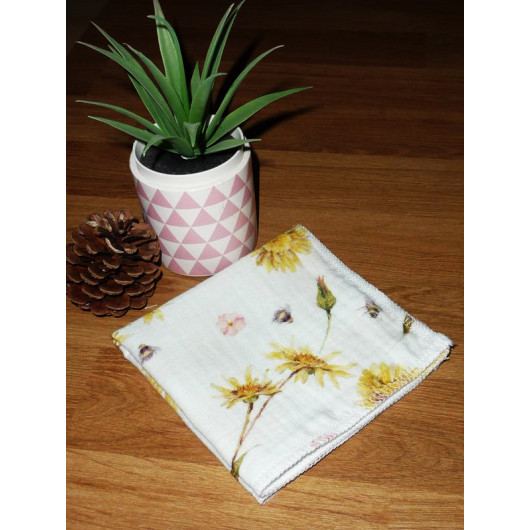 Washable and reusable double-ply cotton handkerchief