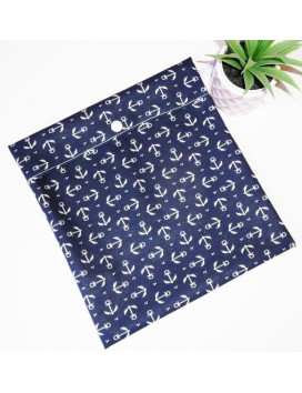 Washable and reusable freezer bag NAVY (MEDIUM)