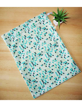 Washable and reusable freezer bag GREEN RETRO (MEGA +)