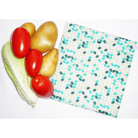 Sac congélation lavable et réutilisable GREEN RETRO (MEDIUM)