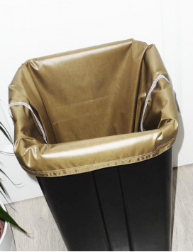 Sac poubelle lavable et réutilisable KAKI (40L)