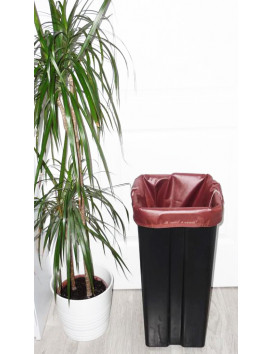 Sac poubelle lavable et réutilisable CHOCOLAT (40L)