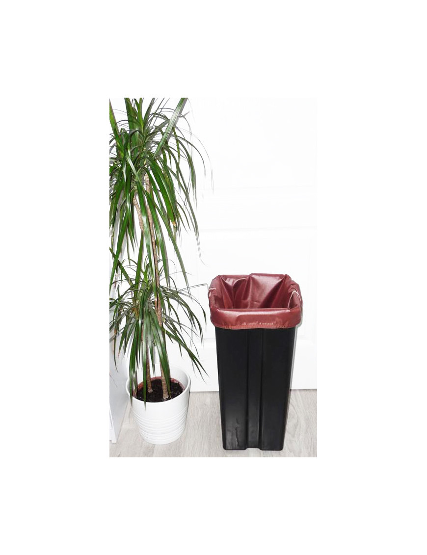 Sac poubelle lavable et réutilisable CHOCOLAT (40L)