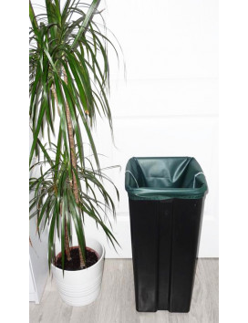 Wasbare en herbruikbare vuilniszak DONKERGROEN (30 L)