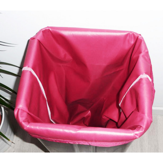 Sac poubelle lavable et réutilisable FUCHSIA (50L)