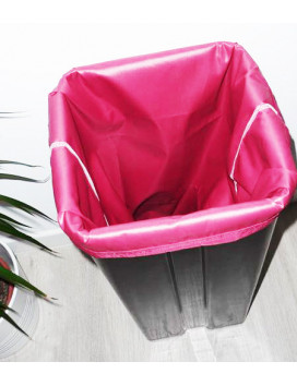 Sac poubelle lavable et réutilisable FUCHSIA (50L)