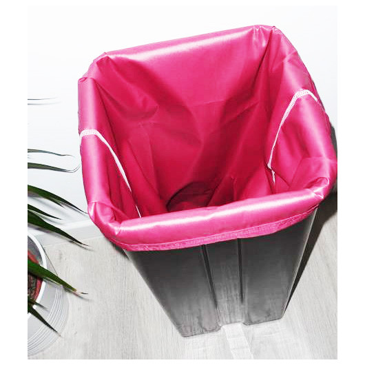 Sac poubelle lavable et réutilisable FUCHSIA (50L)