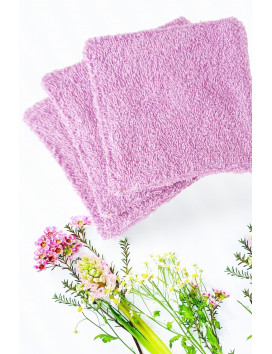 Grandes lingettes lavables LAVANDE (lot de 3)