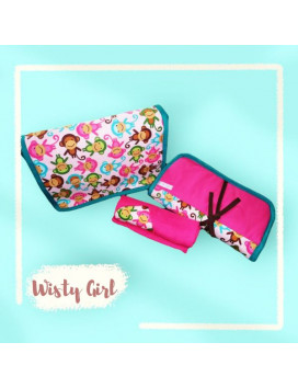 Borsa per pannolini + fasciatoio + Lange coperta - WISTY GIRL