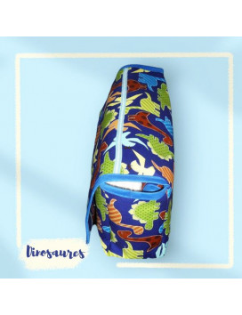 Sac à langer + matelas de change + lange doudou - DINOSAURES