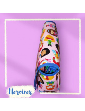 Sac à langer + matelas de change + lange doudou - LES PETITES HEROINES