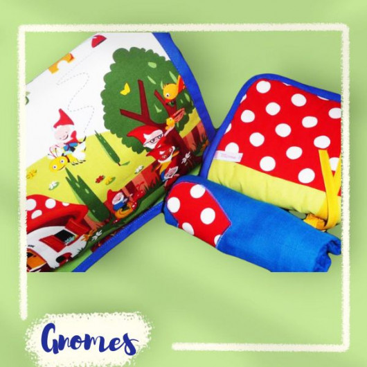 Sac à langer + matelas de change + lange doudou - LES GNÔMES