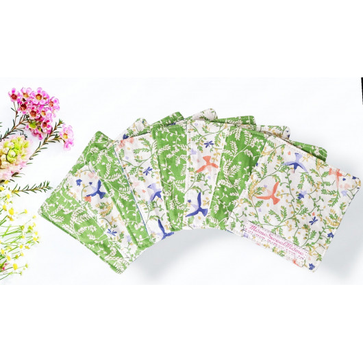 Grandes lingettes lavables LIPARI (lot de 8)