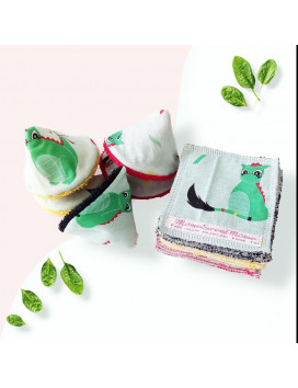 Set of pee teepees and washable wipes DRAGON DOUDOU