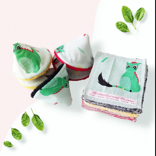 Set of pee teepees and washable wipes DRAGON DOUDOU