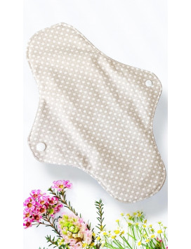 Pack 7 serviettes hygiéniques lavables ROSE-LIN (XL / NUIT)