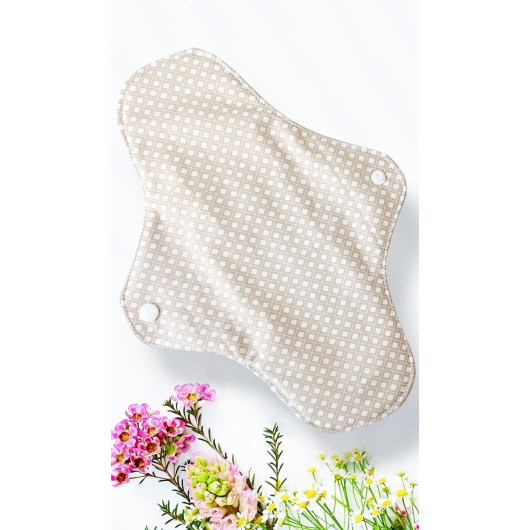 Pack 7 serviettes hygiéniques lavables ROSE-LIN (XL / NUIT)
