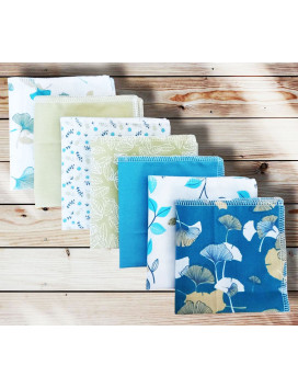 Wasbare en herbruikbare katoenen zakdoeken - GINKGO
