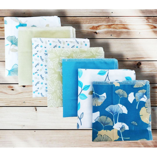 Wasbare en herbruikbare katoenen zakdoeken - GINKGO