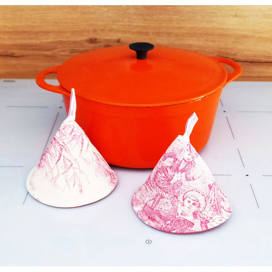 2 grandes maniques de cuisine - TOILE DE JOUY