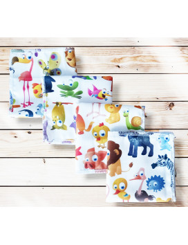 Pañuelos de algodón lavables y reutilizables - ANIMALES