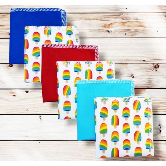 Washable and reusable cotton handkerchiefs - ICE