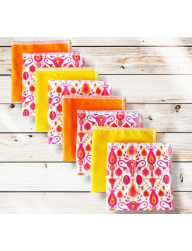 Washable and reusable cotton handkerchiefs - UTERUS RETRO
