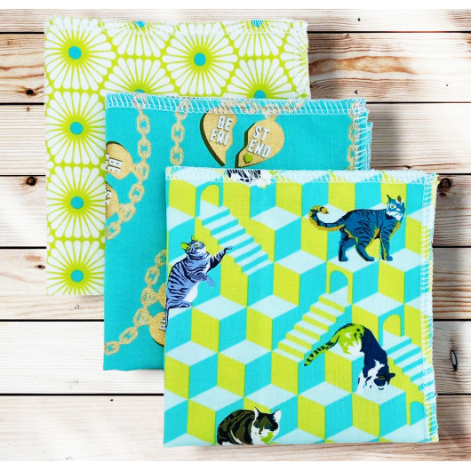 Washable and reusable cotton handkerchiefs - BESTIES
