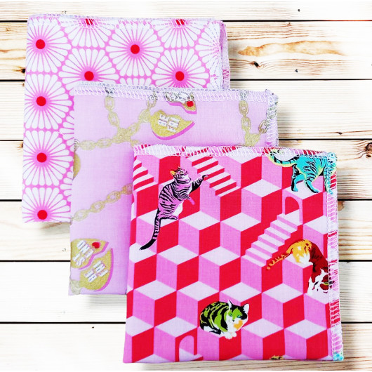 Washable and reusable cotton handkerchiefs - BESTIES
