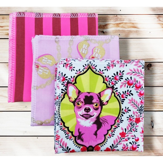 Washable and reusable cotton handkerchiefs - BESTIES