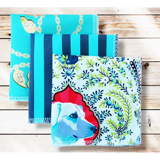 Washable and reusable cotton handkerchiefs - BESTIES
