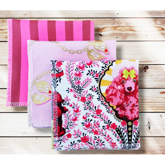 Washable and reusable cotton handkerchiefs - BESTIES