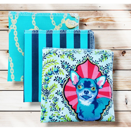 Washable and reusable cotton handkerchiefs - BESTIES