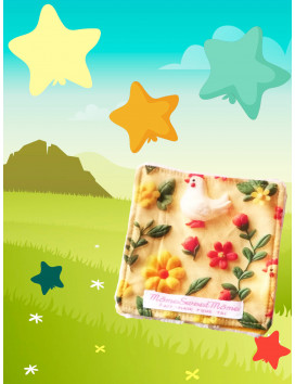 Grandes lingettes lavables LA FERME - 3D (lot de 4)