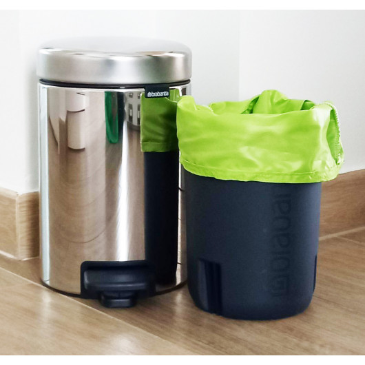 Sac poubelle lavable et réutilisable VERT (3L)